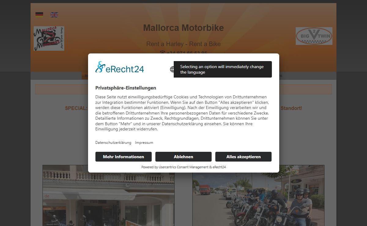 Motorrad mieten Mallorca | Da Si Bike Tour and Rent SL