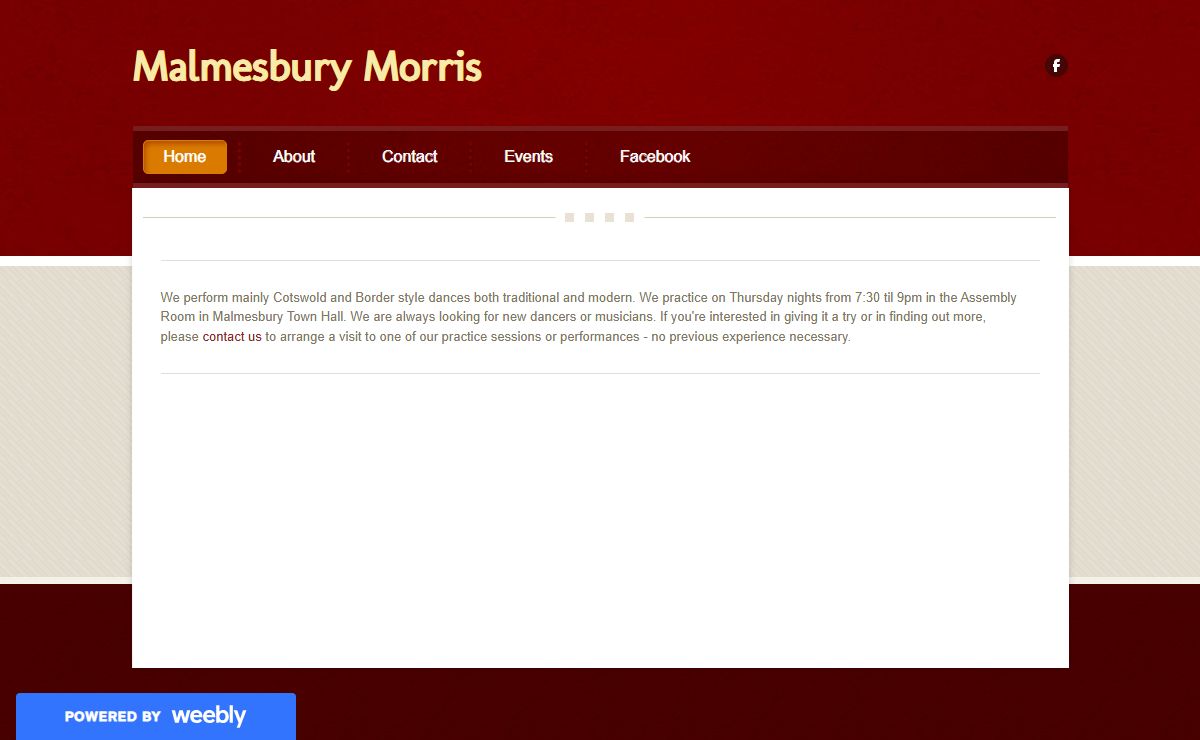 Malmesbury Morris Homepage