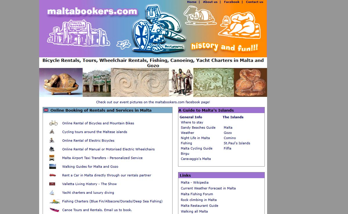 Maltabookers.com - Bicycle Rentals and Bike Tours, Wheelchair Rentals, Fishing Charters in Malta and Gozo