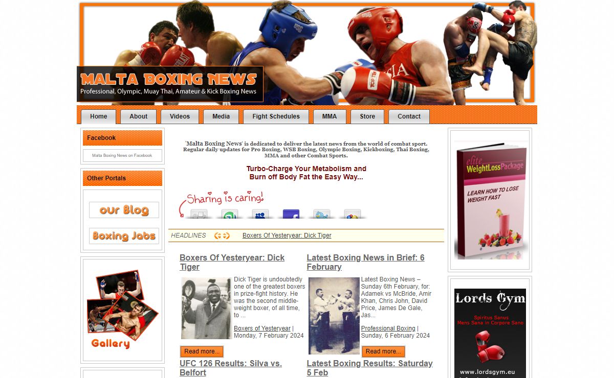 Welcome to Malta Boxing News
