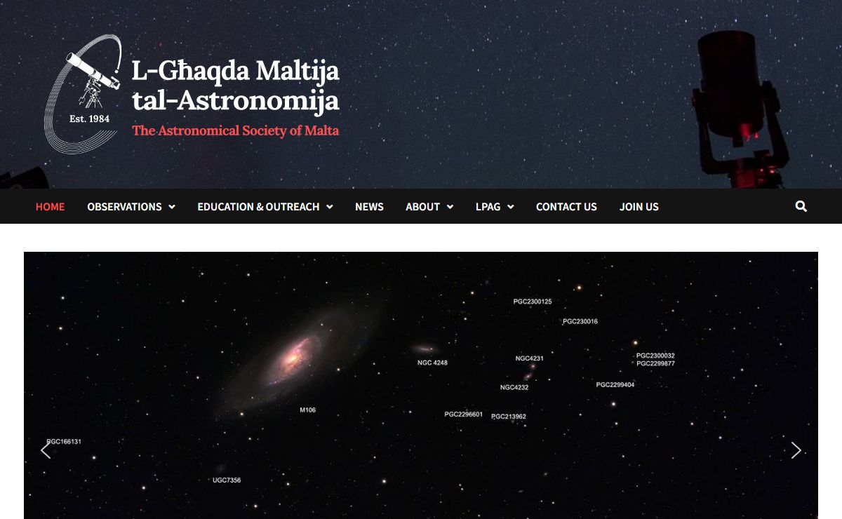 L-Għaqda Maltija tal-Astronomija – The Astronomical Society of Malta
