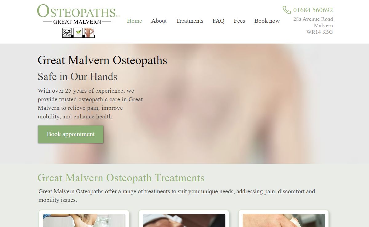 Great Malvern Osteopaths | Osteopathic Care, Malvern