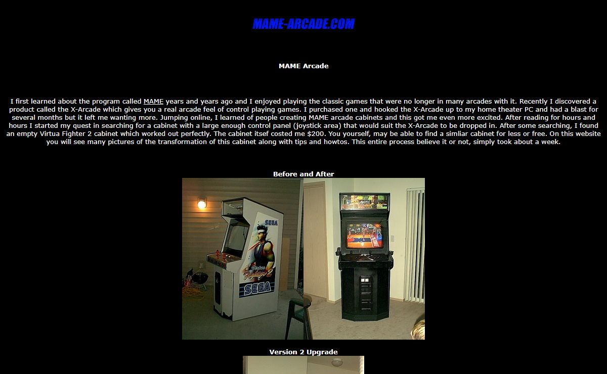 MAME Arcade . com - How it became