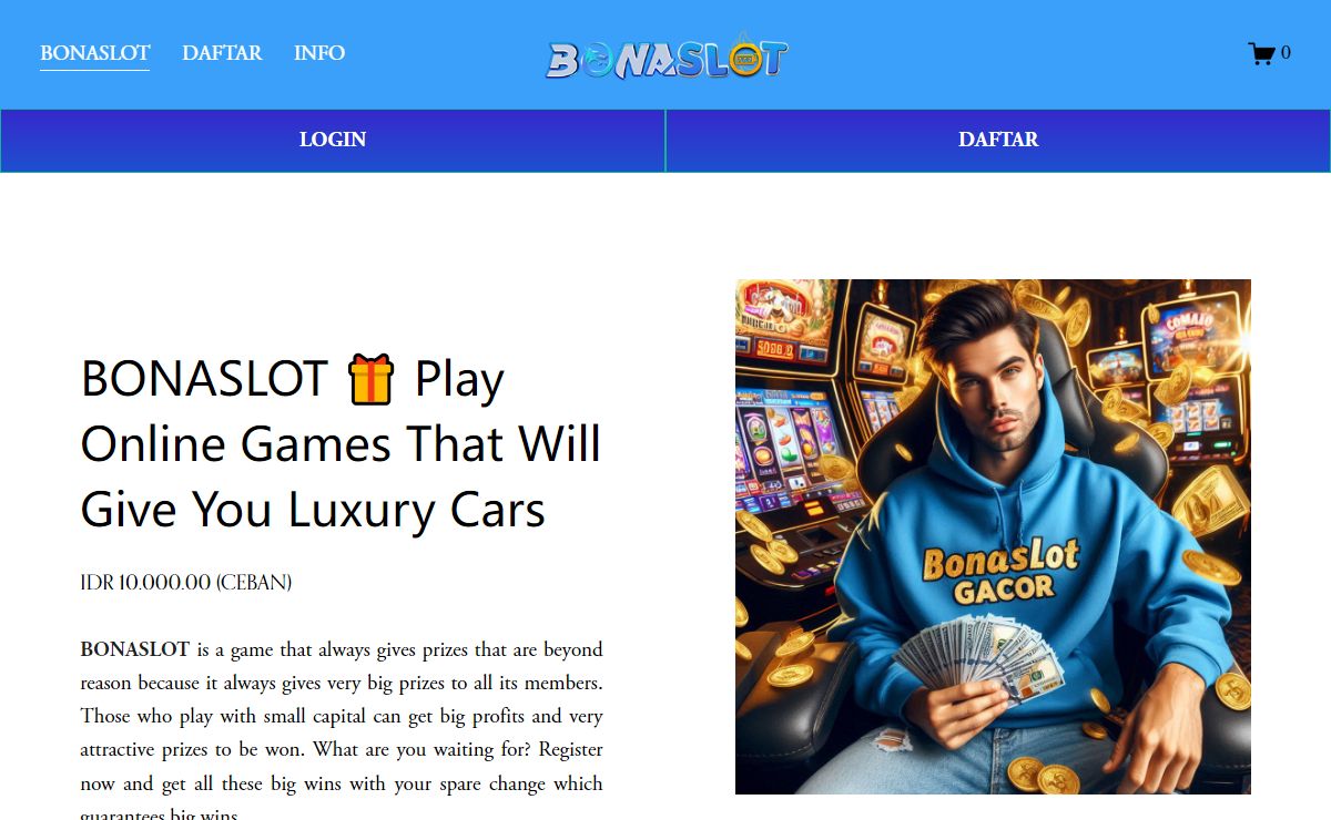 BONASLOT 🎁 Play Online Games That Will Give You Luxury Cars