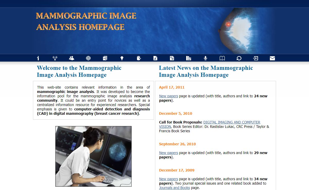 Mammographic Image Analysis Homepage