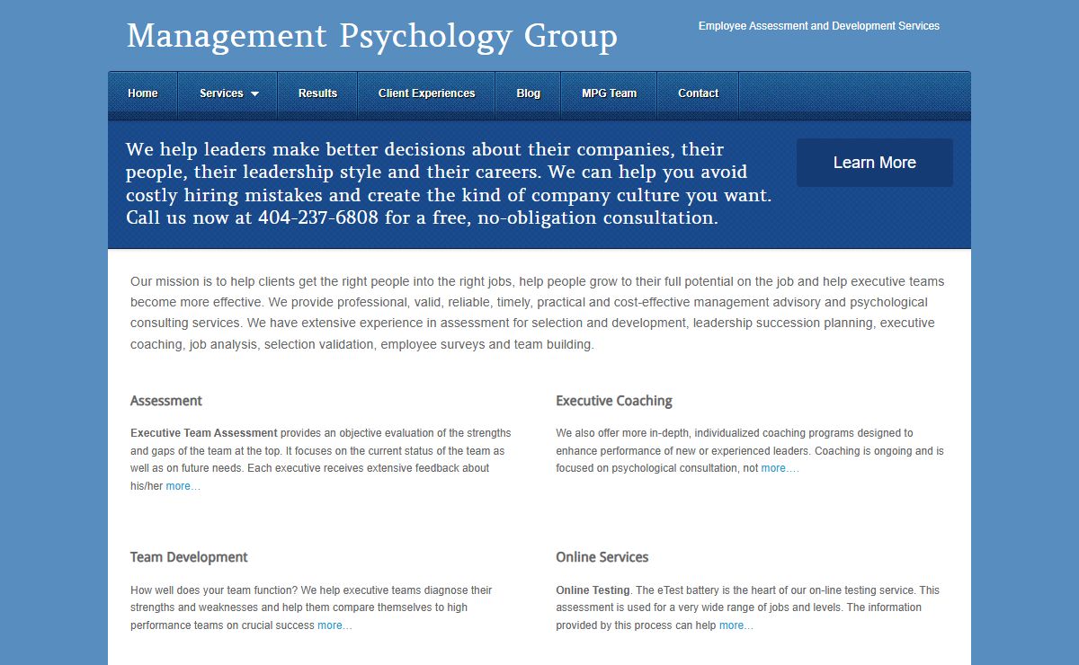 Management Psychology Group | business and organizational psychologists