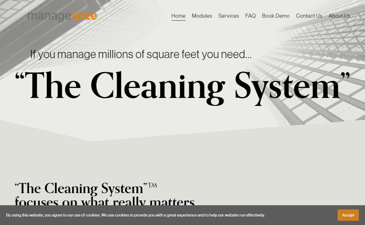Managewize.com | The Cleaning System for the Building Services Industry
