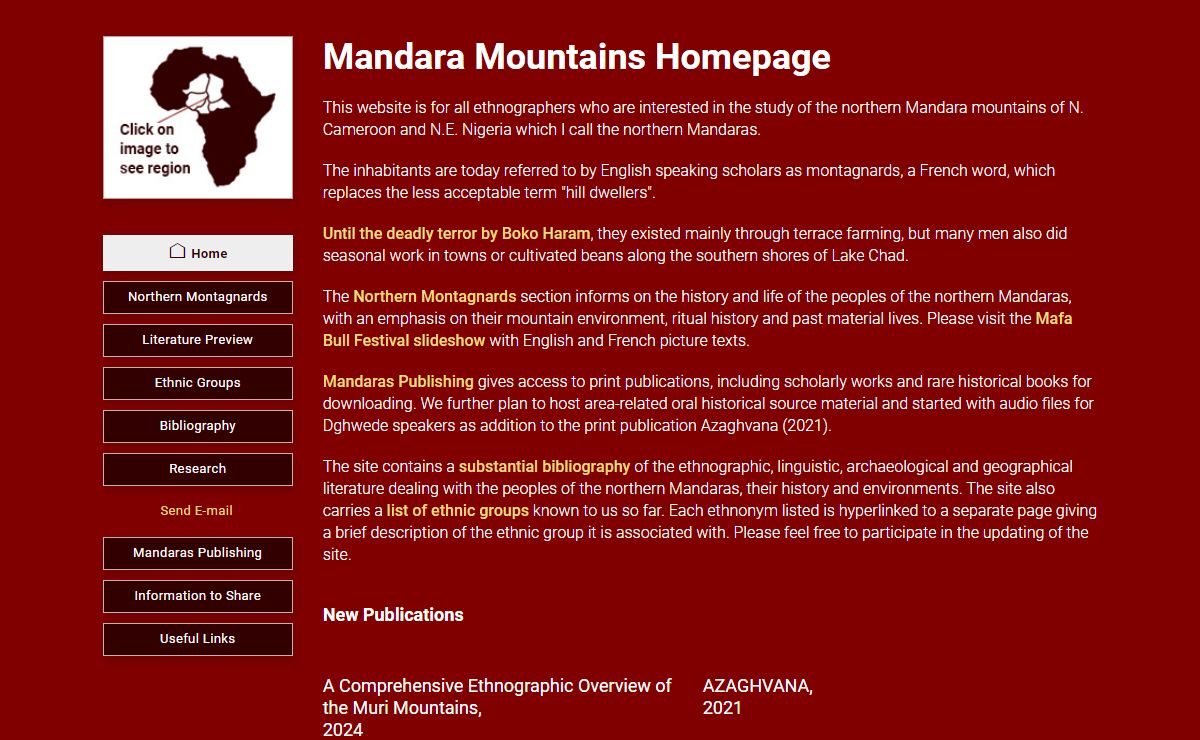The Mandara Mountains Homepage