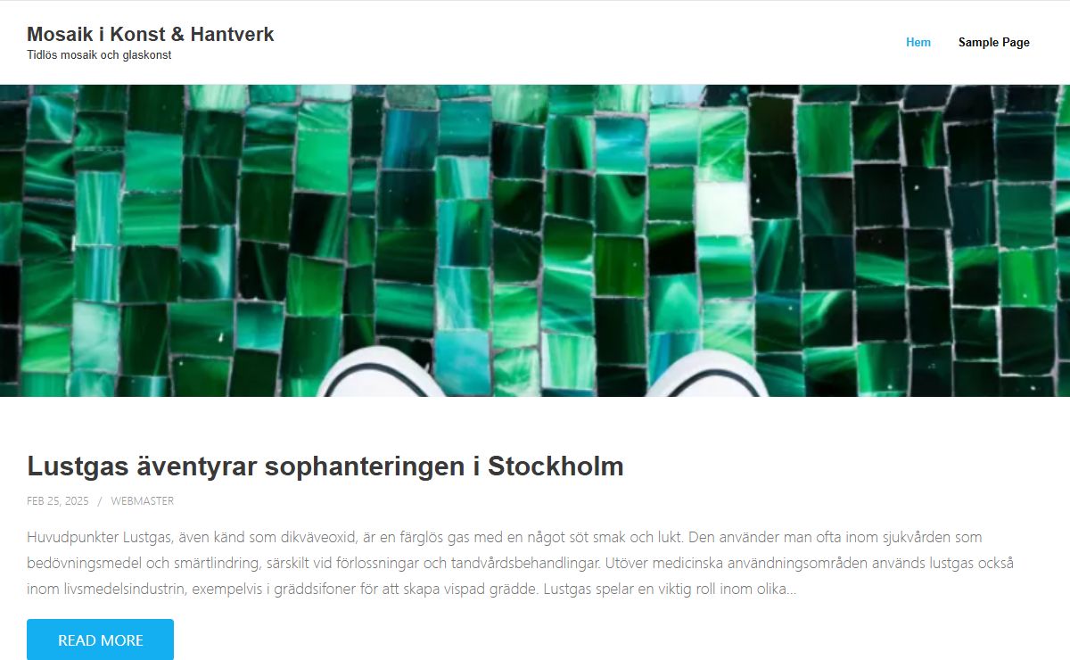 Mosaik i Konst & Hantverk - Tidlös mosaik och glaskonst