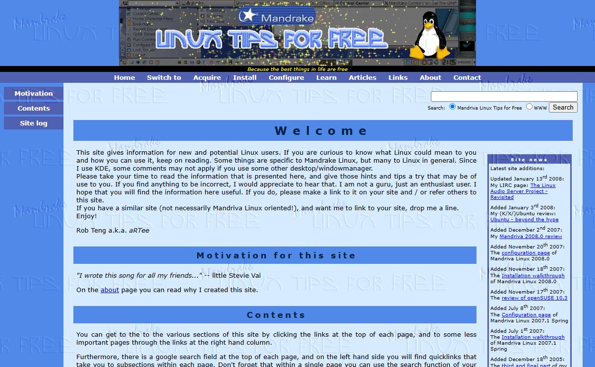 Mandriva Linux Tips for Free