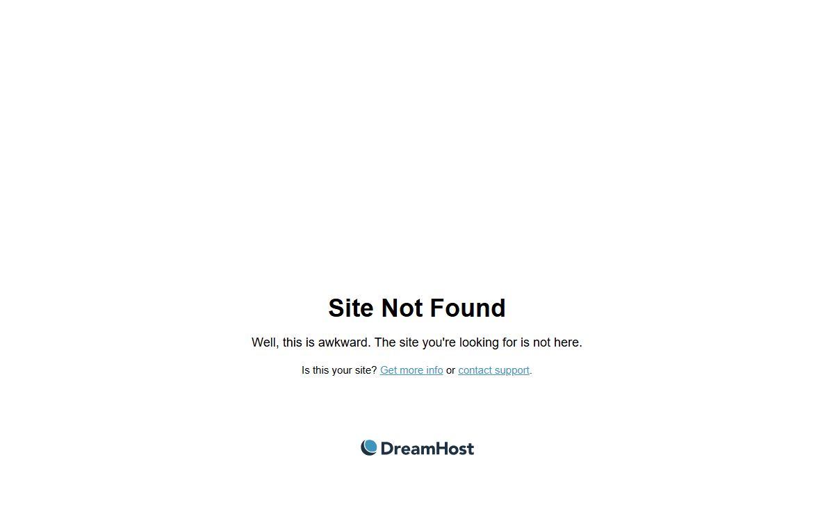 Site not found · DreamHost