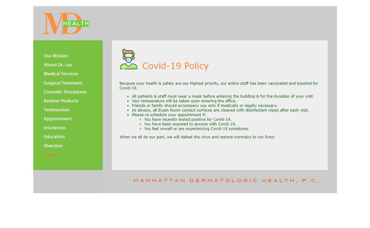Manhattan Dermatologic Health :: Dr. Pai Lao :: Board Certified Dermatologist