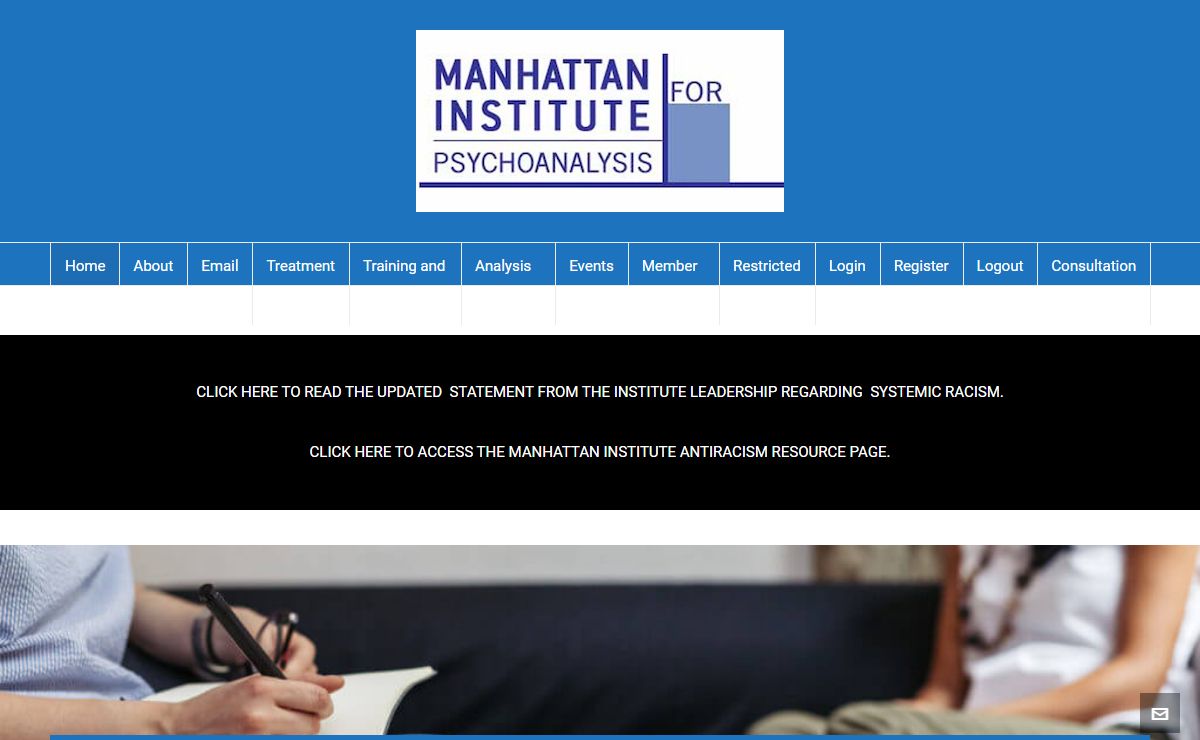 Welcome from - Manhattan Institute for Psychoanalysis