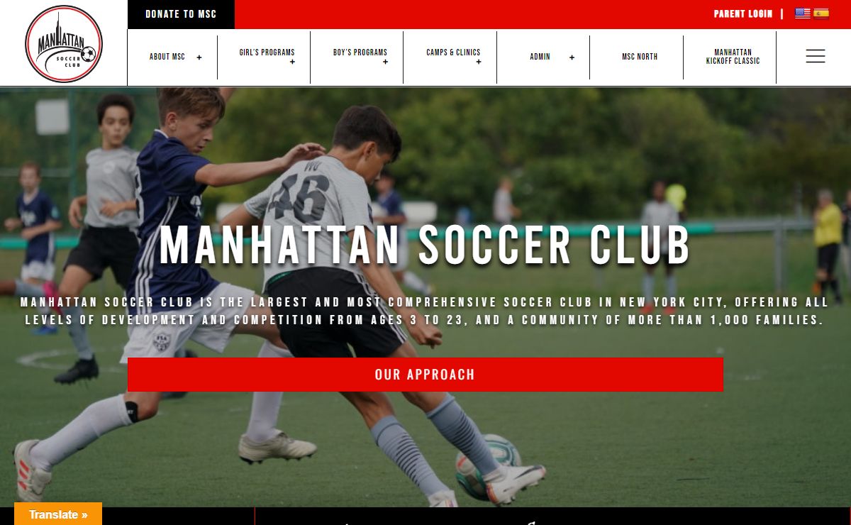 NYC's Largest Soccer Club | All Ages & Competition | Manhattan Soccer Club