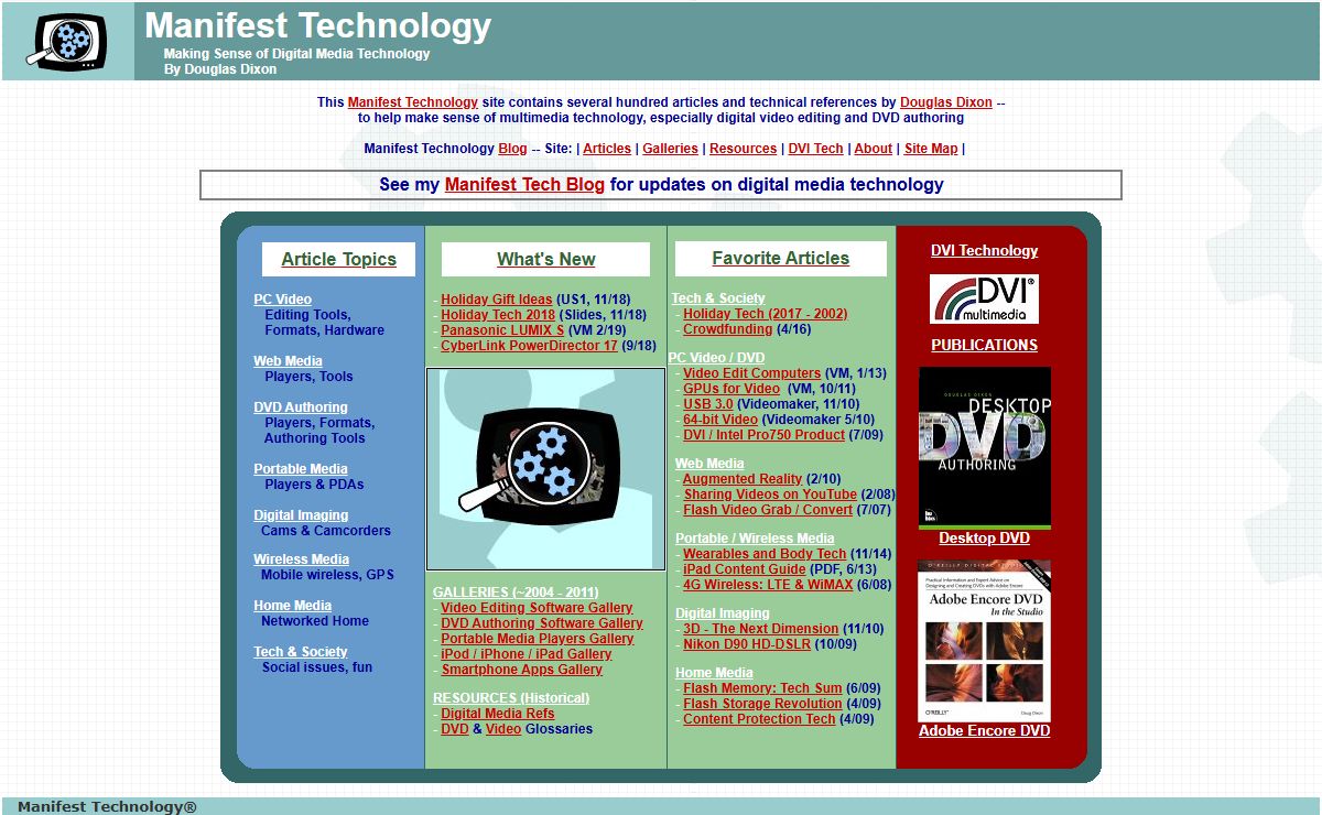 Manifest Technology Site by Douglas Dixon