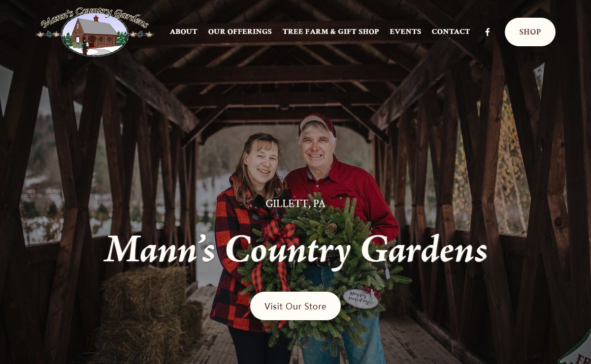 Mann's Country Gardens | Pure Maple Syrup Products | Christmas Trees | Local Produce & Cut Flowes