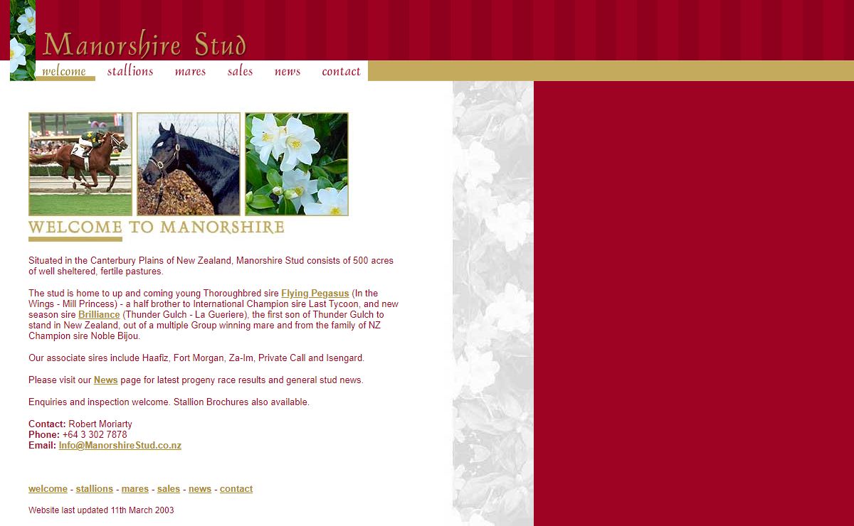 Manorshire Stud Thoroughbred Horse Breeders New Zealand