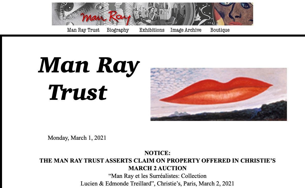 Man Ray Trust - Offical Site
