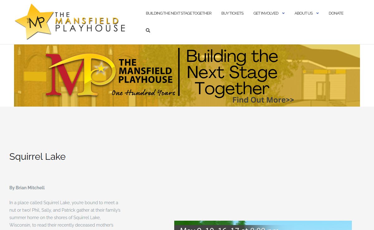 The Mansfield Playhouse - Community Theater