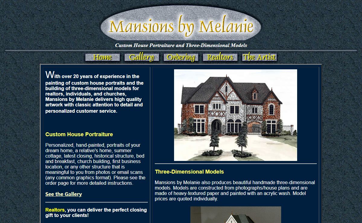 Mansions by Melanie House Portraiture and 3D Models