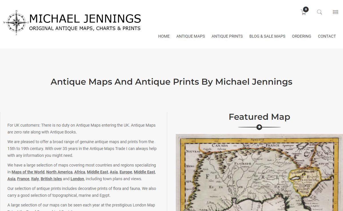 Michael Jennings Antique Maps and Prints