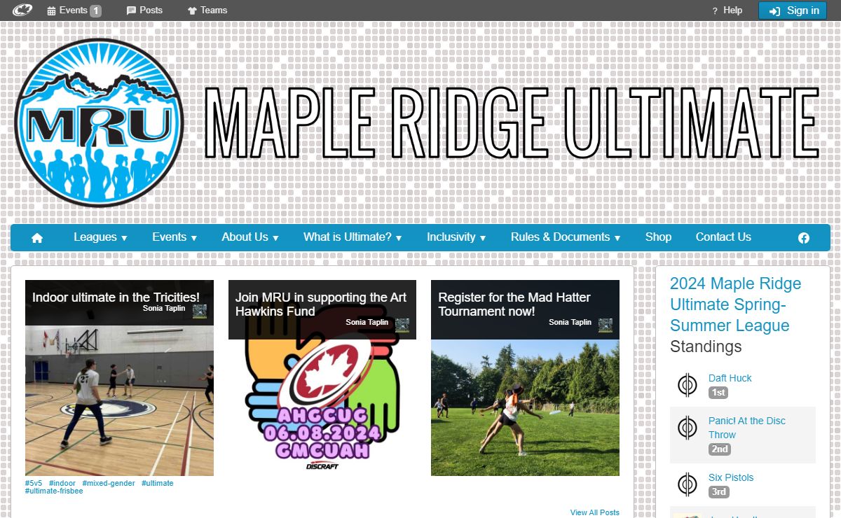 Maple Ridge Ultimate | Ultimate Frisbee in Maple Ridge, BC