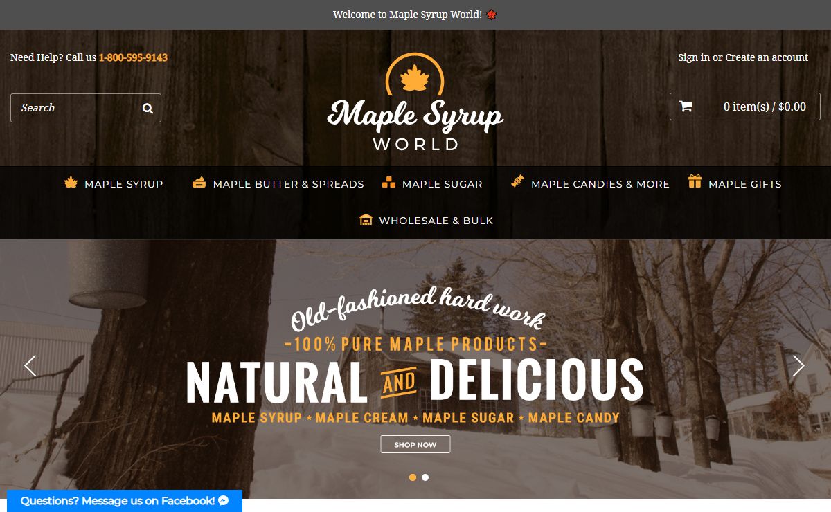 Maple Syrup – Maple Sugar - Organic Maple Syrup | MapleSyrupWorld
