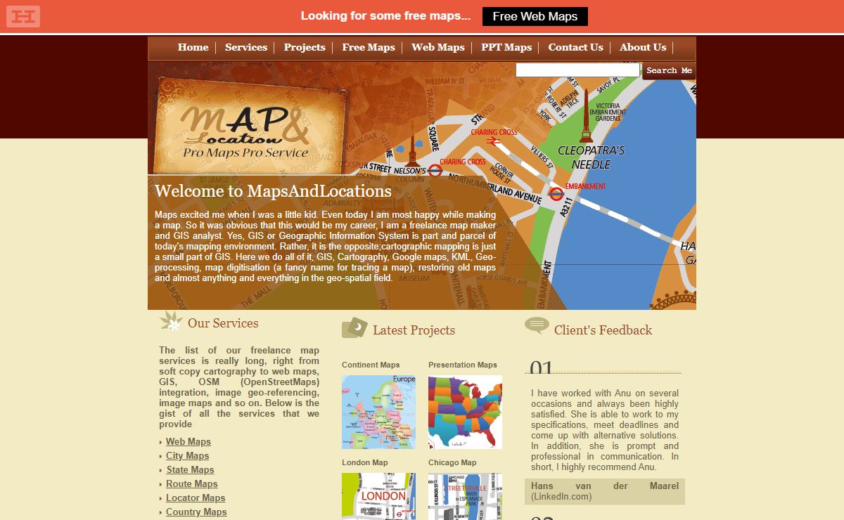 Freelance Maps | Freelance GIS | Freelance Geo-Spatial Work | Free Maps | Pro Maps Pro Service