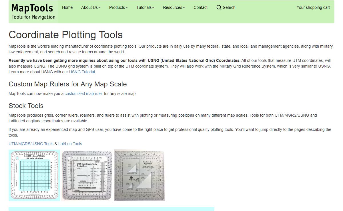 MapTools - Tools and information for using UTM, MGRS and latitude longitude coordinates