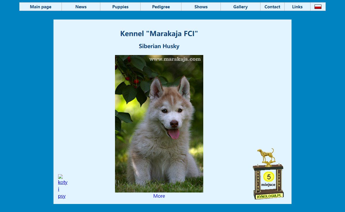 Siberian Husky Kennel - "Marakaja"