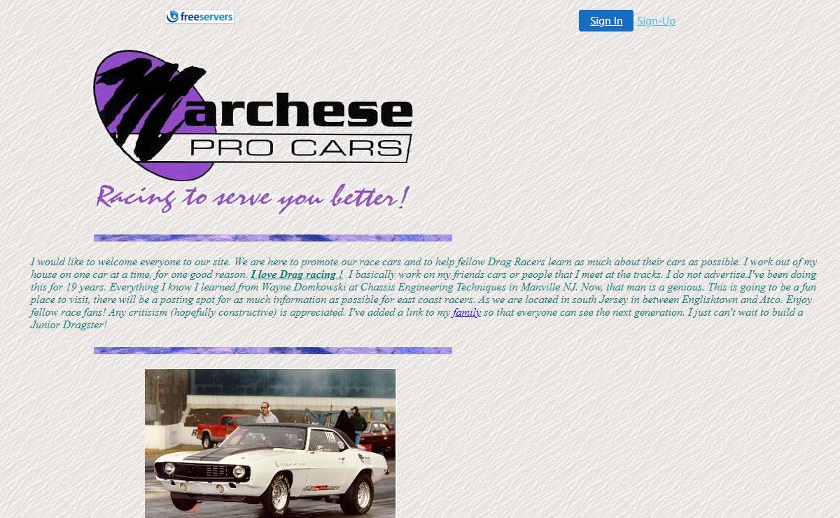 Marchese Pro-Cars race cars and fabrication