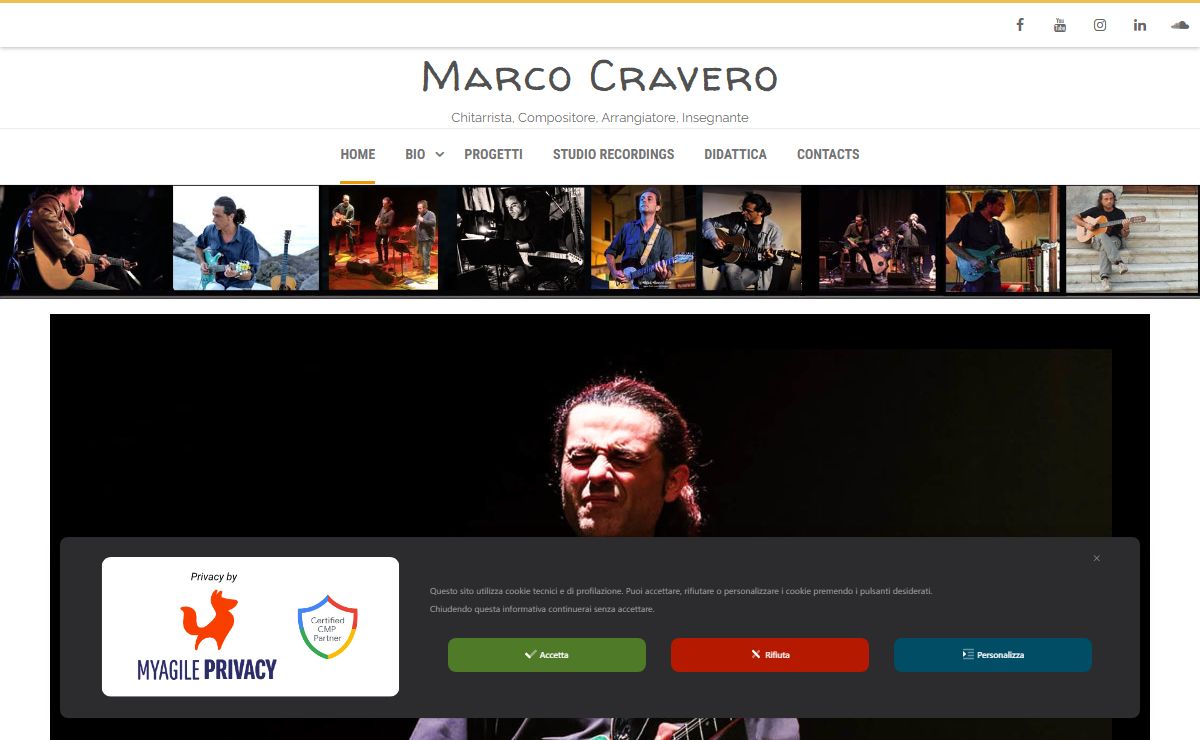 Marco Cravero – Chitarrista, Compositore, Arrangiatore, Insegnante