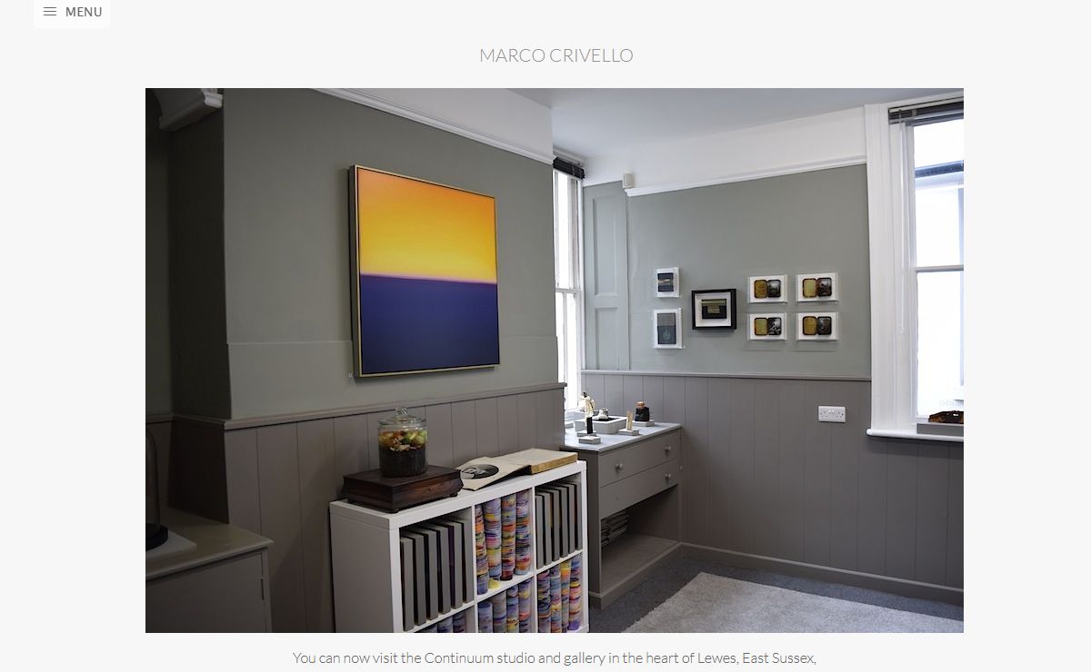 Marco Crivello Contemporary abstract landscape artist - Home