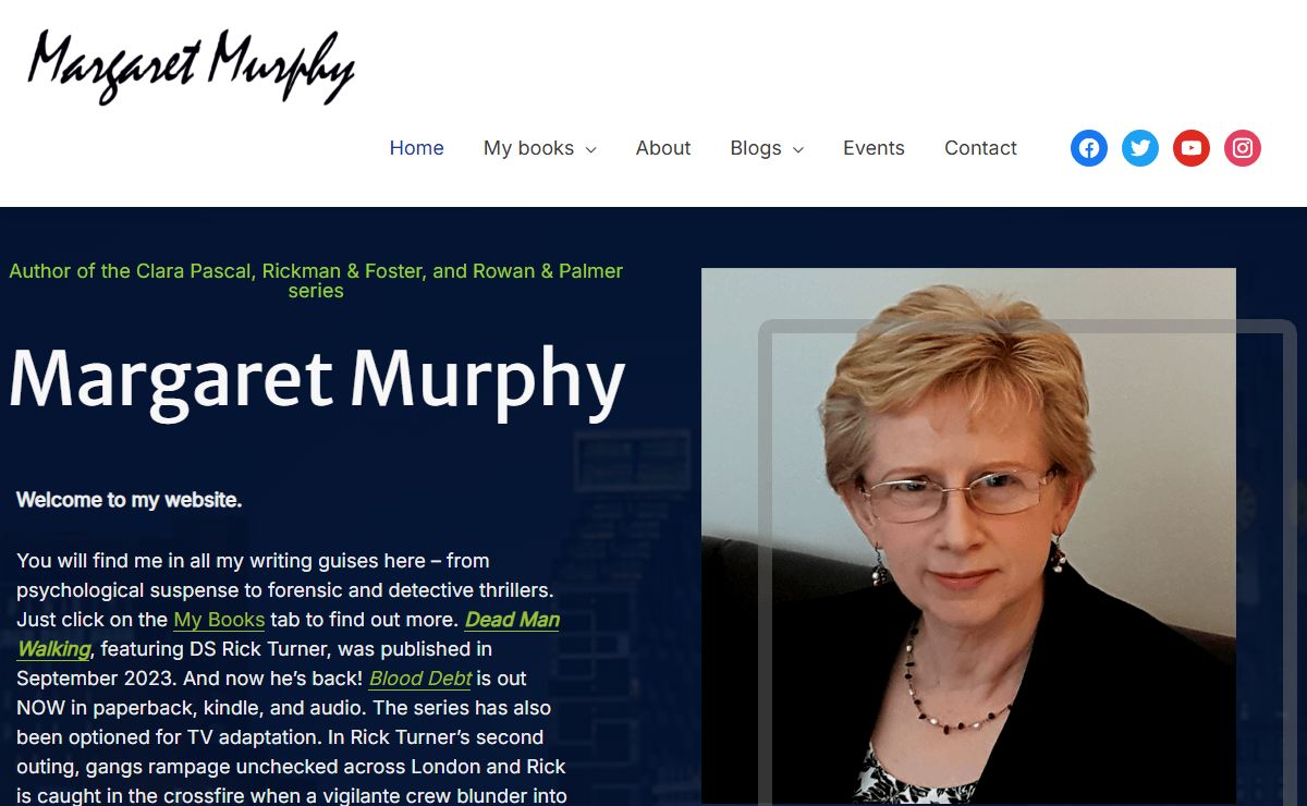 The Official Web Site of Author Margaret Murphy