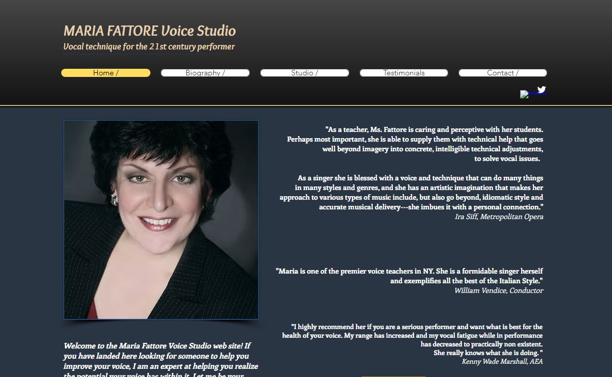 Maria Fattore Voice Studio | voice teacher