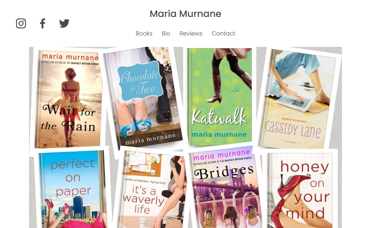 Maria Murnane, bestselling author