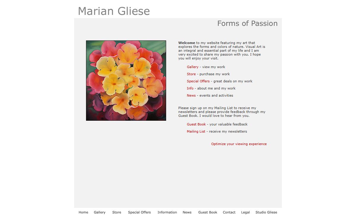 Marian Gliese - Visual Arts - Forms of Passion