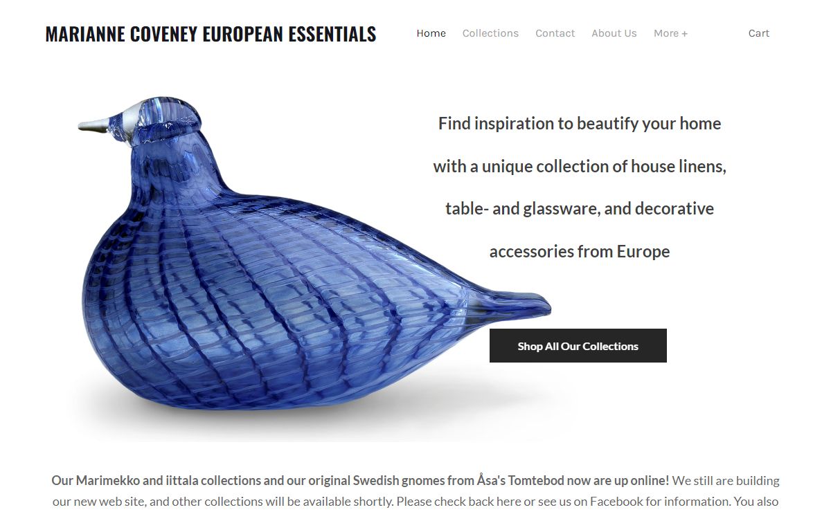 MARIANNE COVENEY EUROPEAN ESSENTIALS - Home
