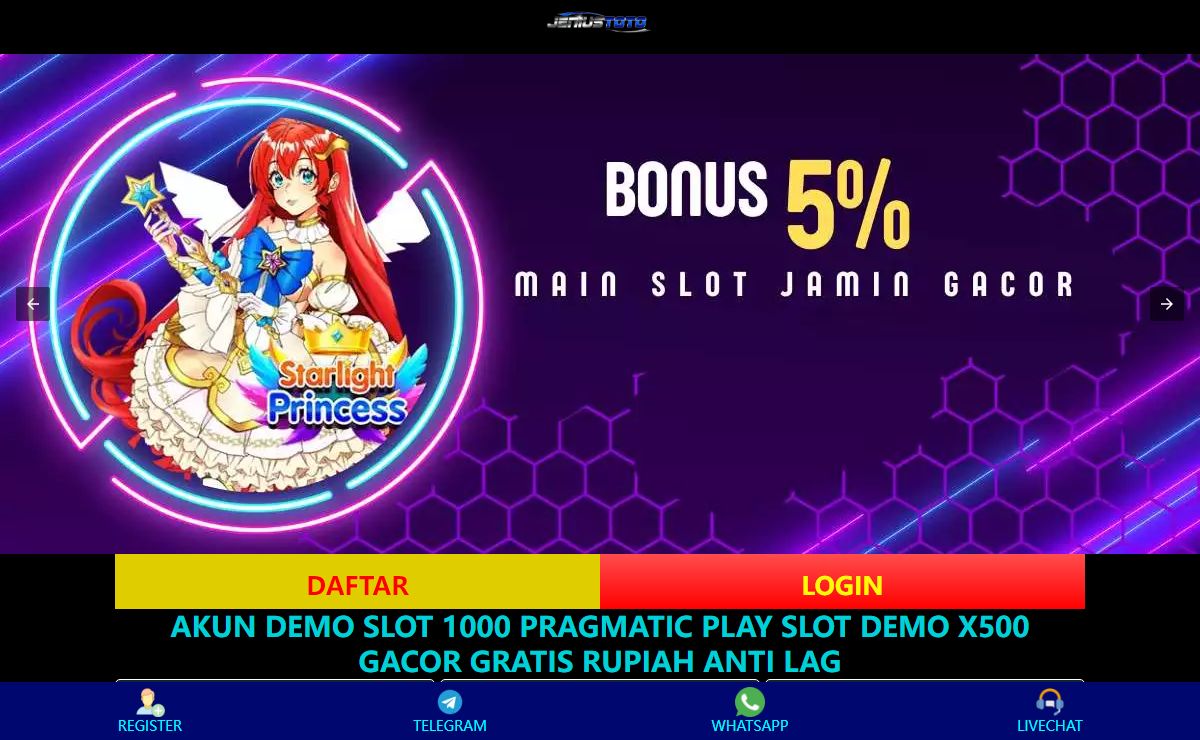 Akun Demo Slot 1000 Pragmatic Play Slot Demo X500 Gacor Gratis Rupiah Anti Lag