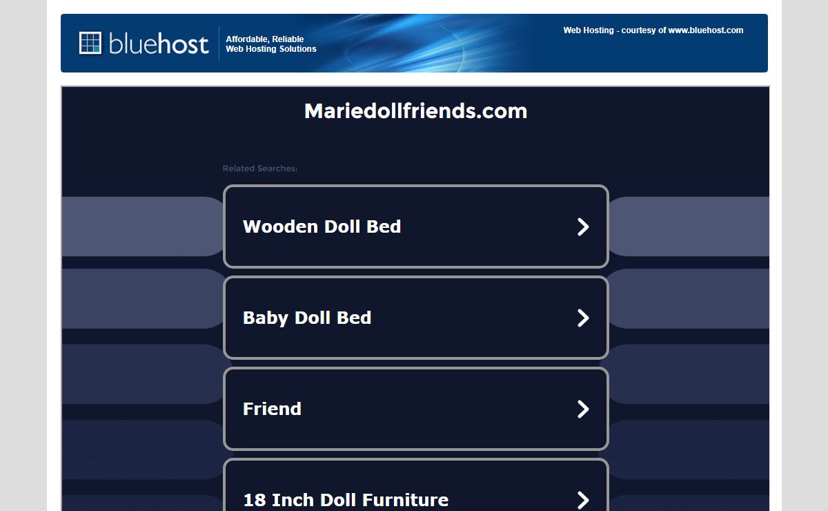 Welcome mariedollfriends.com - BlueHost.com