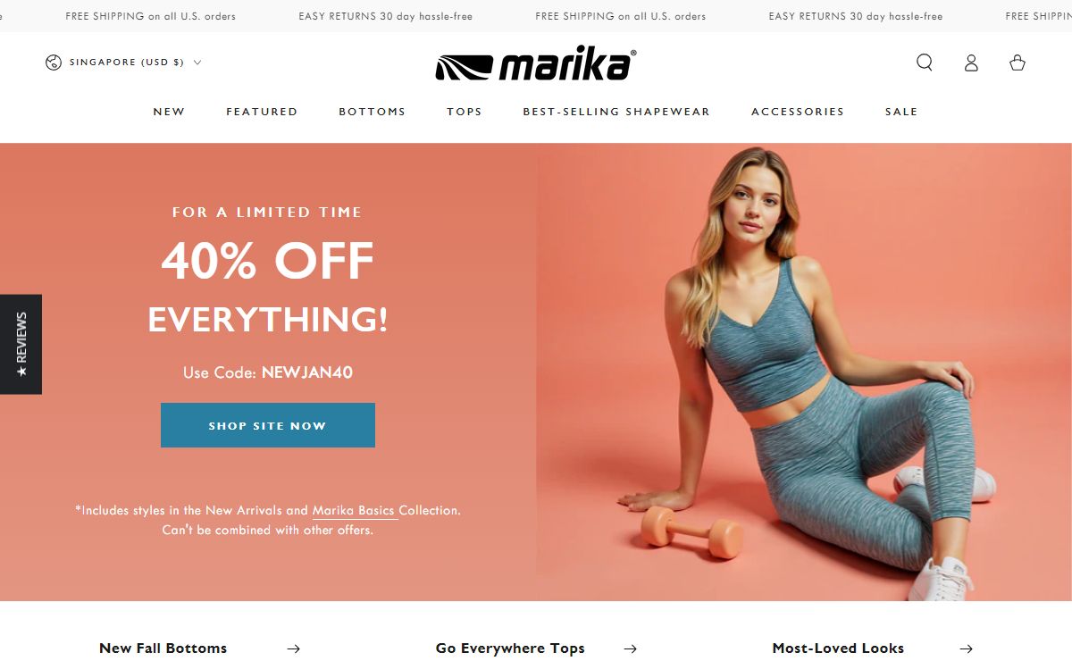 Marika Women's Activewear, Fitness and Workout Clothing - Fit for you