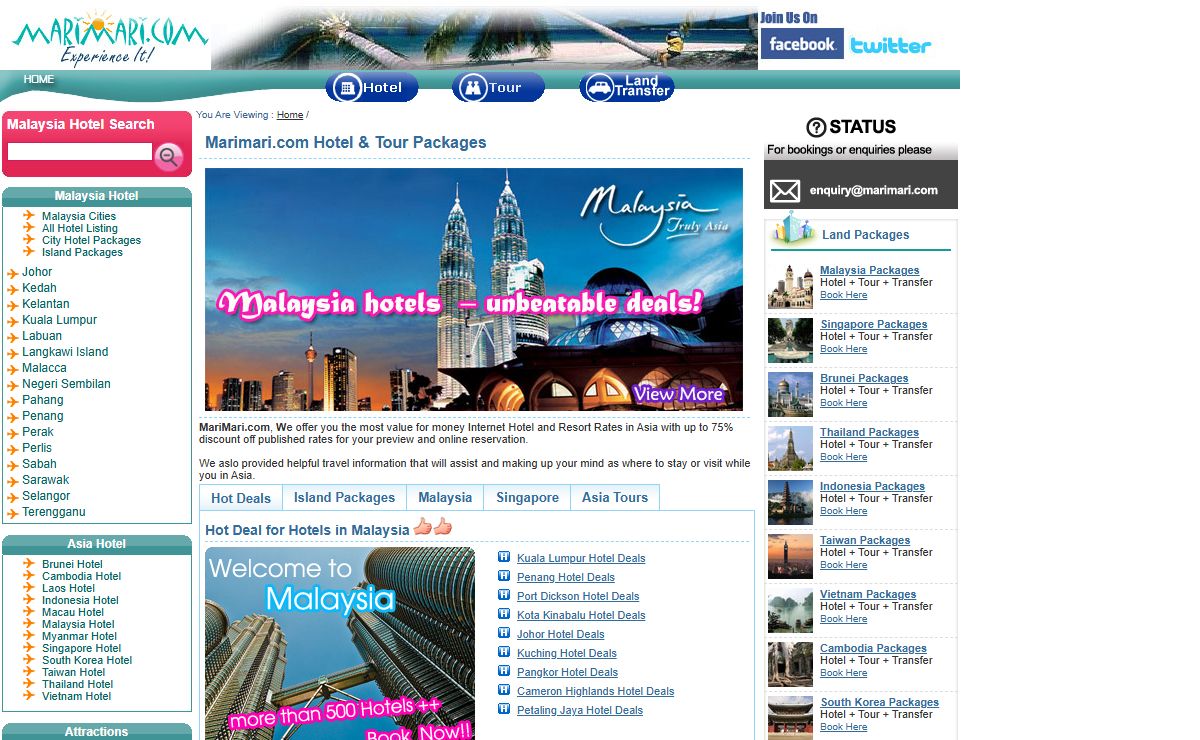 Malaysia Hotel , Malaysia Tours, Asia Tours Reservation Centre