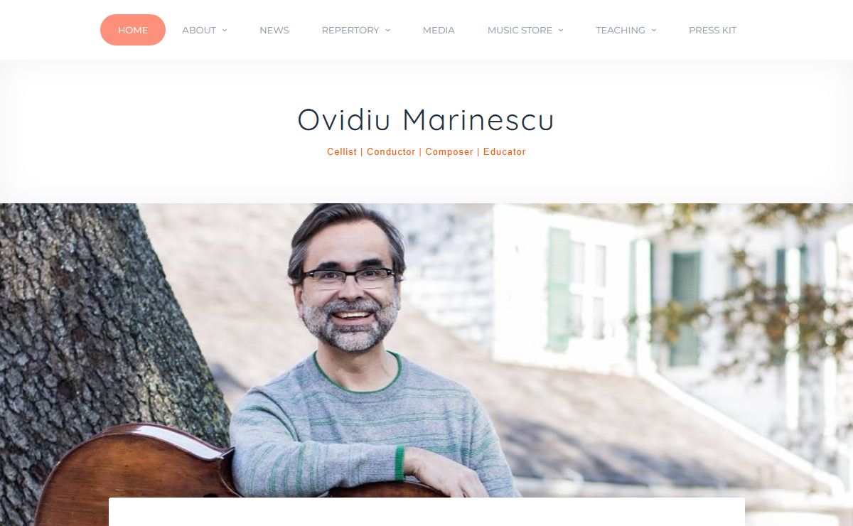 Ovidiu Marinescu – Cellist | Conductor | Composer | Educator