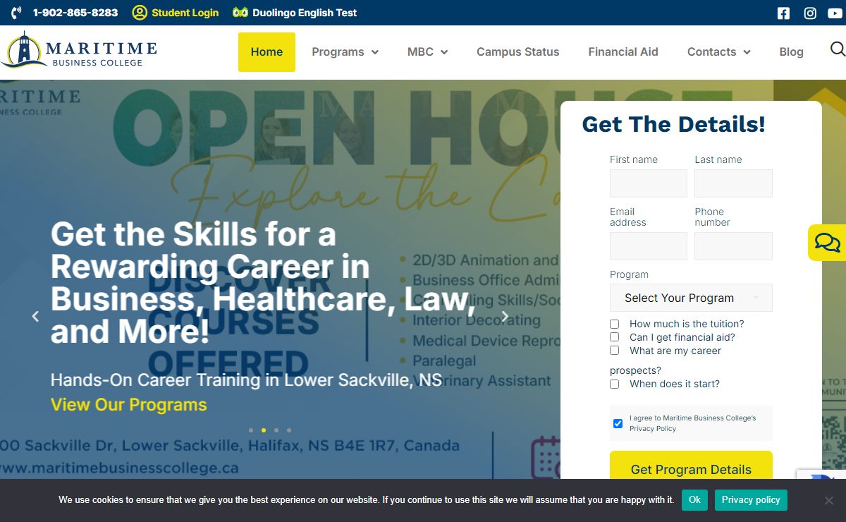 Private College Halifax | Adult Career Learning College - Maritime Business College | Halifax