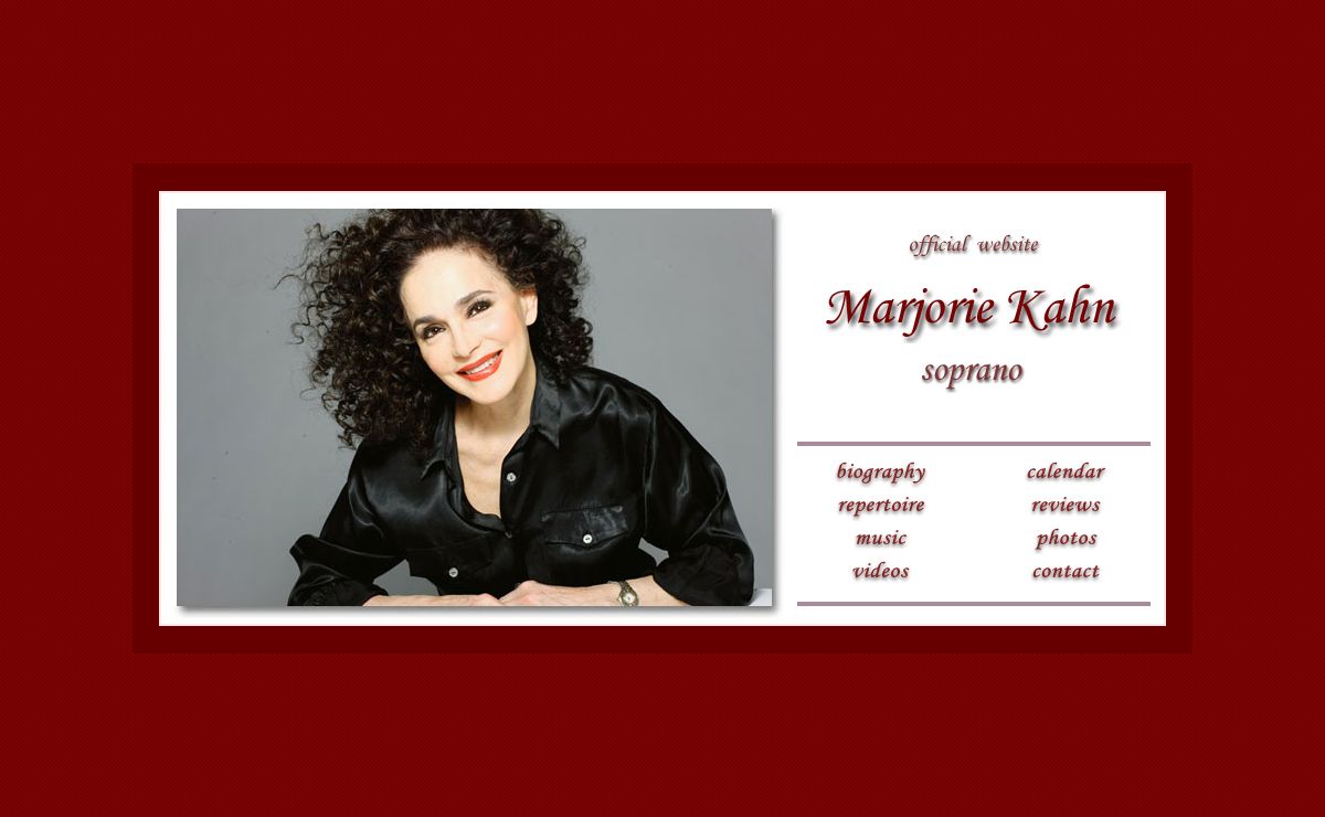 Marjorie Kahn - soprano - Official Site