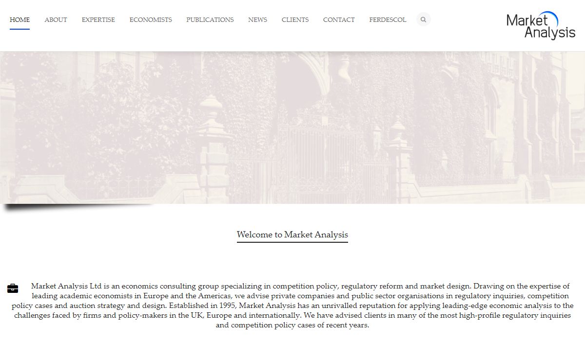 Market Analysis – Economics Consulting Group