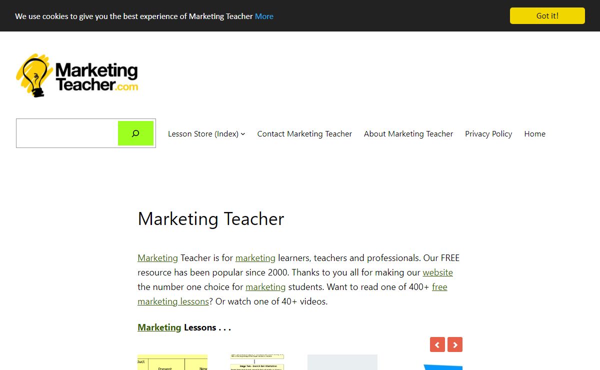 Marketing Teacher – For marketing learners, teachers and professionals.