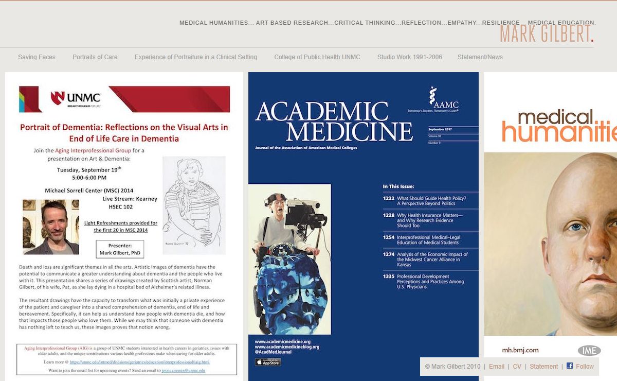 Mark Gilbert PhD, Med Humanities, Arts Research. : Home