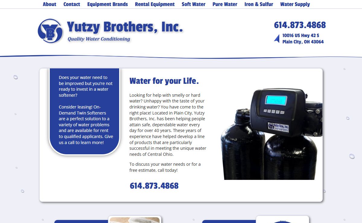 Quality Water Conditioning | Yutzy Brothers, Inc.
