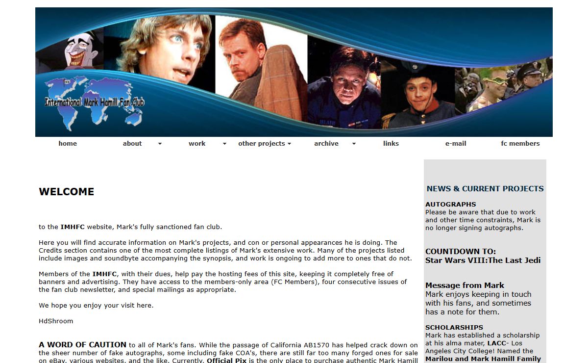 International Mark Hamill Fan Club